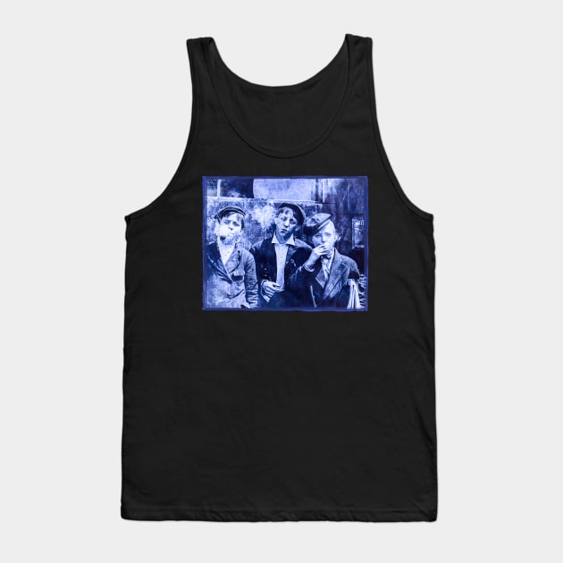 Blue - Smoking Newsies 1910 - Boys smoking St. Louis, Missouri Tank Top by pocketlama